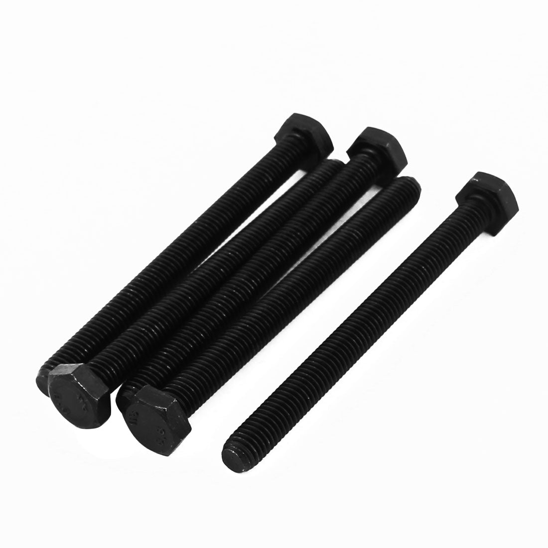 Uxcell 5stk M8x90mm Stufe 8,8 Gewinde voll Hex Kopf Sechskantschraube Bolzen Schraube